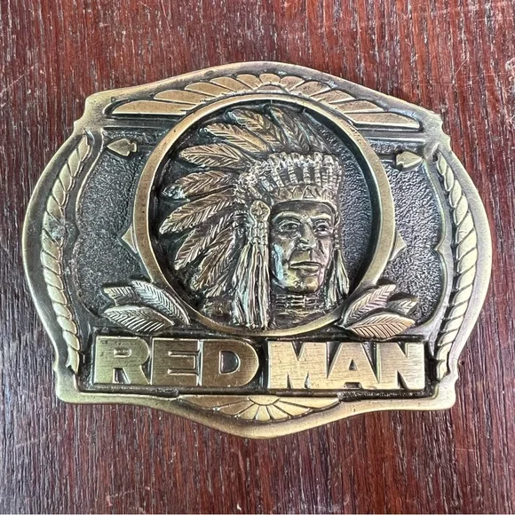 red man chewing tobacco belt buckle buckles- Redman | Midtown Wichita Auction - Round 10 - Belt Buckles, Tools, Collectibles, Household and Much More Red Man Chewing Tobacco 100